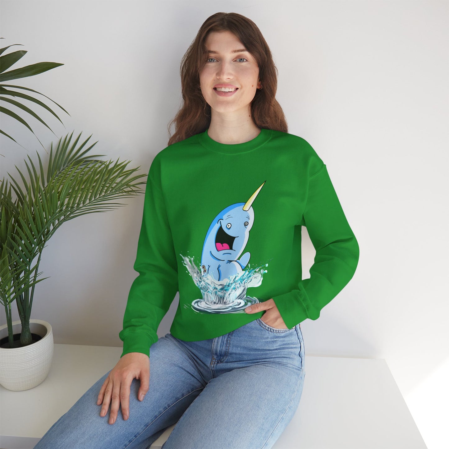 ADULT WHALLY CREWNECK